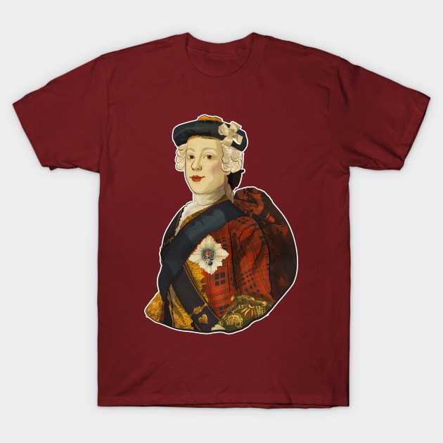 Bonnie Prince Charlie - historical illustrations T-Shirt by vixfx